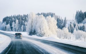 Winter Road Trip with a Rental Car